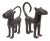 Benin Artist, Pair of Royal Leopards, 1800s, Bronze For Sale
