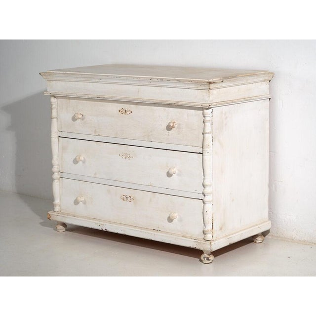 Wood White Chest of Drawers For Sale - Image 7 of 10