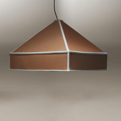 Large Piramide Pleated Pendant Lamp by Nassi For Sale - Image 13 of 14