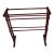 19th Century Victorian Towel Rack, Red Painted Wood, Turned Wood Legs, Spool Style, Approx. 36" X 24" X 8" For Sale