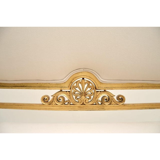 Swedish Empire Giltwood Settee, 1880s For Sale - Image 10 of 14