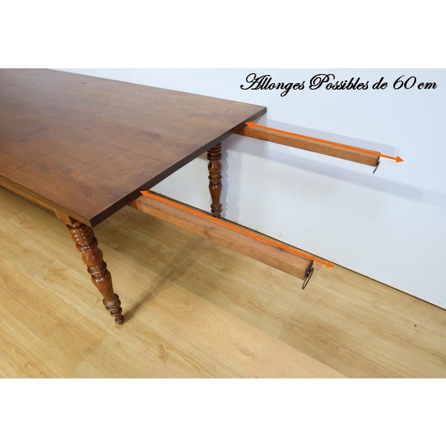 Late 19th Century Community Table in Oak and Walnut For Sale - Image 18 of 18