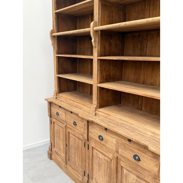 Antique Recycled Teak Bookcase For Sale - Image 10 of 11