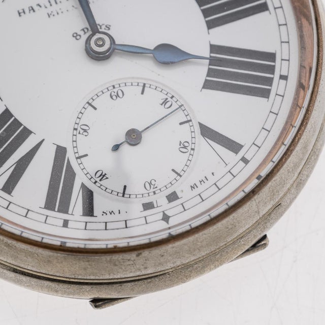 Antique Scottish Silver Clock and Inkwell by Hamilton & Inches, 1903 For Sale - Image 16 of 18