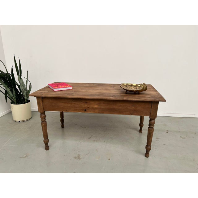 Vintage Pine Farm Worktable, 1950s For Sale - Image 18 of 18
