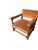 Jacobean 1980s Brown Velvet Armchair With Nailhead Trim Wooden Frame Accent Chair For Sale - Image 3 of 5