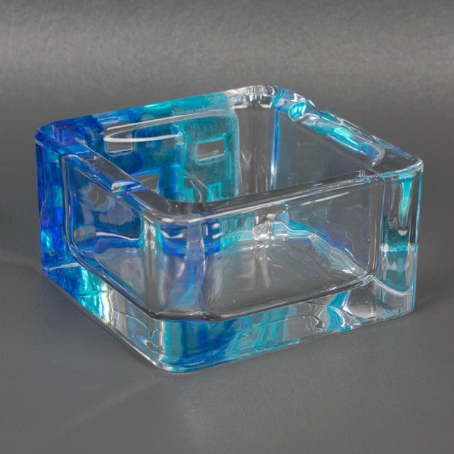 Daum France Pate De Verre and Crystal Bowl Catchall Ashtray For Sale - Image 11 of 11