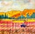 Giclee Print of the Watercolor Painting “Making Hot Pink Hay” For Sale