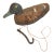 Early 20th Century American Folk Art Cork Duck Decoy With Original Attached Weight and Line For Sale