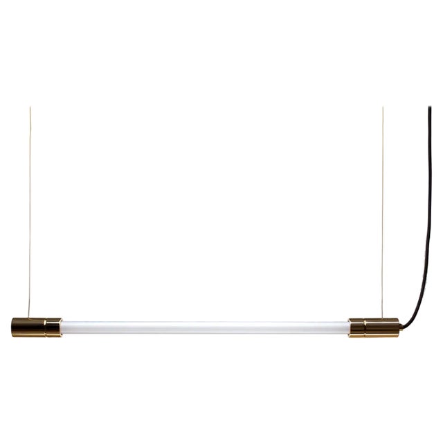 Acra Brass Suspended Light by Lexavala For Sale