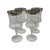 Vintage Krosno Gold and Silver Banded Water Goblets - Set of 4 For Sale - Image 4 of 12