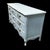 Wood Painted Triple Dresser Thomasville Light Blue Annie Sloan Paint Vintage Cottage For Sale - Image 7 of 9