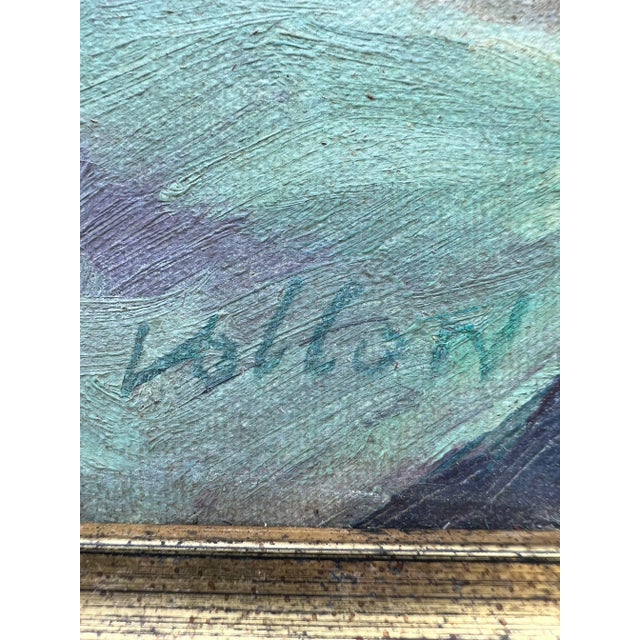 Signed with what appears to say “Vollon” in original black and gold foil frame. The texture of the painting strokes are...