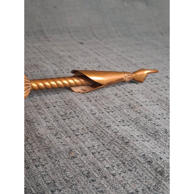 Brass Museum Specimen Antique Brass Torah Pointer Heavy 141g Yad 19th C European Judaica For Sale - Image 8 of 15