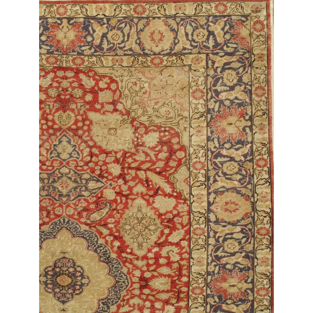 Textile Vintage Circa Lightly Distressed Sivas Area Rug 6ft 6in X 9ft For Sale - Image 7 of 9