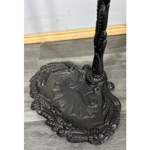 Vintage French Style Ornate Metal Umbrella Stand For Sale - Image 9 of 10