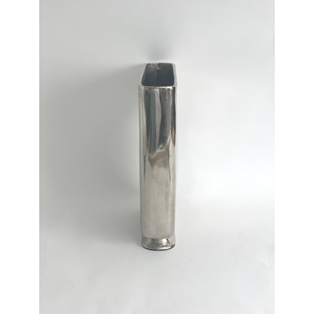 Tall Cast Aluminum Vase For Sale In Los Angeles - Image 6 of 9