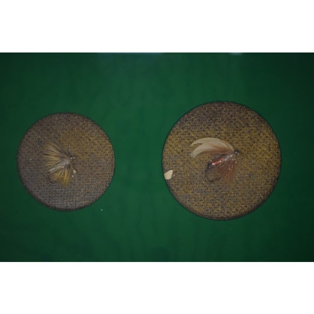 Sculpture Materials Mid 20th Century Custom Framed & Mounted Trout Flies For Sale - Image 7 of 7