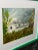 Late 20th Century Three Vintage Watercolors of Homes Among Trees in New Modern Green Glazed Frames For Sale - Image 6 of 10
