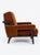 Pair of Custom Carnelian Mohair Cigar Lounge Chairs For Sale - Image 4 of 8