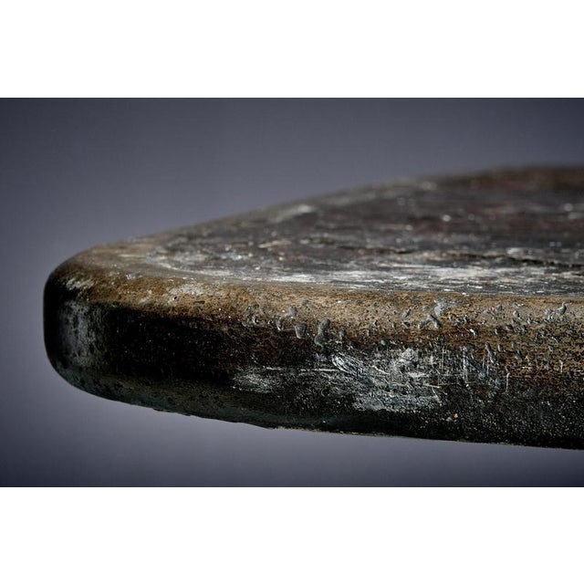 Brutalist Stone and Brass Coffee Table attributed to Marcus Kingma, Netherlands, 1986 For Sale - Image 10 of 12