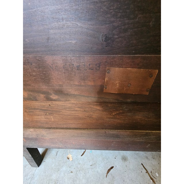 Early 20th Century Widdicomd Style Tiger Mahogany Serpentine Chest Commode For Sale - Image 9 of 11