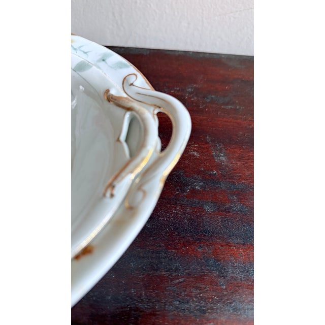 Antique, Early 20th Century Noritake Japan Azalea Porcelain Oval Serving Bowls, Set of Four For Sale In New York - Image 6 of 11