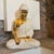 1980s Modernist White and Gold Porcelain Buddha Statue by Tommaso Barbi For Sale - Image 12 of 13