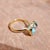 Kai One-of-a-Kind Certified 7.31ct Santa Maria Aquamarine East-West Ring in 14k Gold Size 7 For Sale - Image 9 of 10