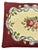 Vintage Burgundy Floral Needlepoint Footstool With Turned Pine Legs For Sale - Image 10 of 13