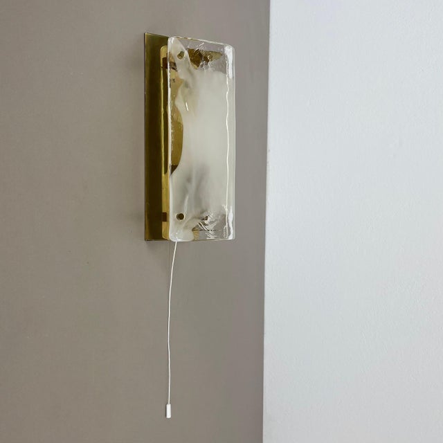 Hollywood Regency Hollywood Regency Murano Glass Wall Light by Kalmar Lights, 1960s For Sale - Image 3 of 18