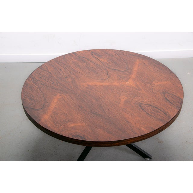 Wood Round Pallisander Coffee Table, 1968 For Sale - Image 7 of 8