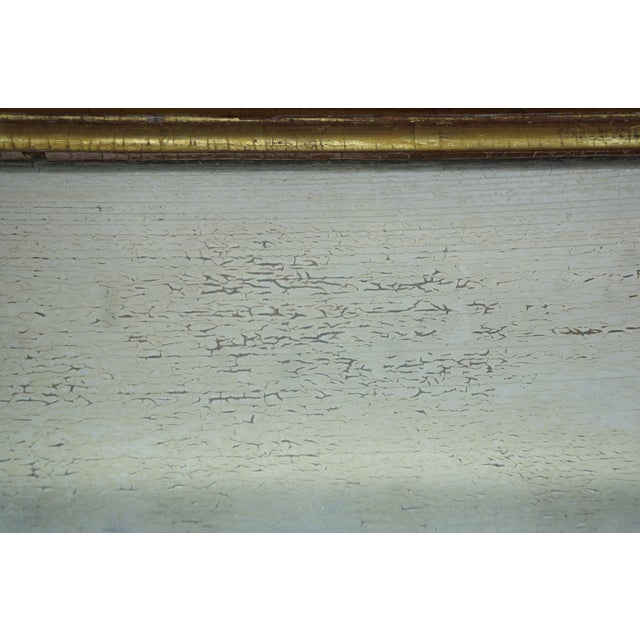 Antique Federal Regency Giltwood Trumeau Eglomise Reverse Painted Pier Mirror For Sale - Image 15 of 16