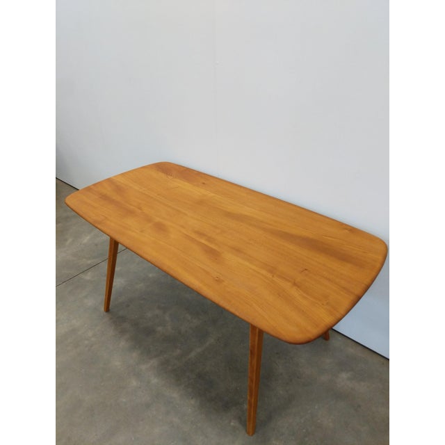 Vintage Ercol Plank Dining Table For Sale In New York - Image 6 of 9