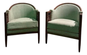Set of Art Deco Armchairs by Paul Follot