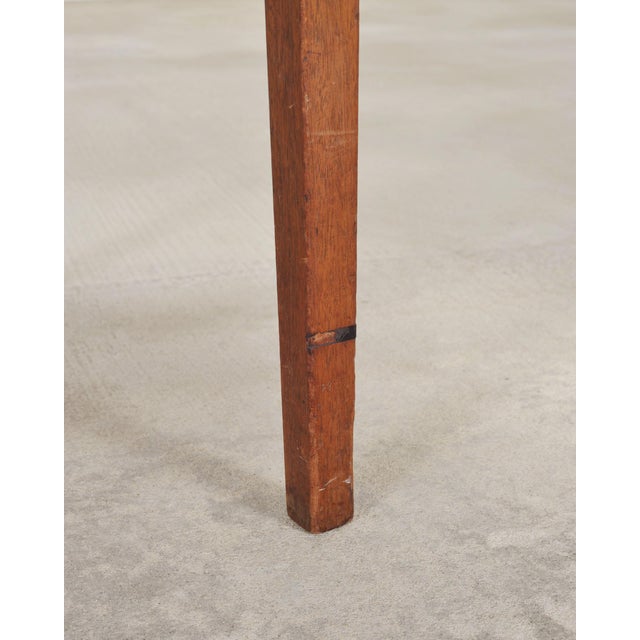 19th C. English Regency Bow Front Side Table or Small Desk For Sale - Image 16 of 18