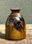 Ceramic Vintage Hand Painted Leaves Studio Pottery Vase For Sale - Image 7 of 12