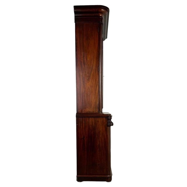 Antique English Mahogany Bookcase, 1800s For Sale - Image 10 of 15