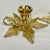 1970s 1970s Vintage Traditional Americana Brass Poinsettia Candle Holders - A Pair, Christmas For Sale - Image 5 of 12