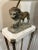 Mid Century Modern Floor Lamp Lion and Marble Motif For Sale - Image 6 of 9
