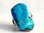 1960s * Organic Genuine Arizona Blue Turquoise Statement Ring in Sterling Silver, Vintage Estate, Size 7 For Sale - Image 5 of 11