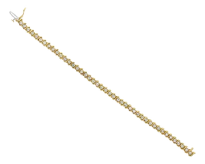 3 Carat S Style Tennis Bracelet 14k Yellow Gold