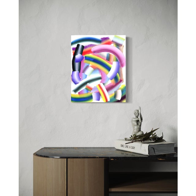 Contemporary Sumit Mehndiratta, Soothbow, Acrylic on Canvas For Sale - Image 3 of 3