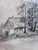 Farmhouse Vintage Original Farmhouse Drawing, 1934 Cottage Countryside Art For Sale - Image 3 of 10