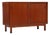 Mid-Century Mahogany Commode with Sliding Doors For Sale