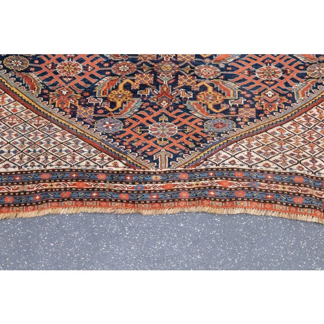 Antique Qashqai Rug 4'7'' x 6'3'' For Sale - Image 10 of 12