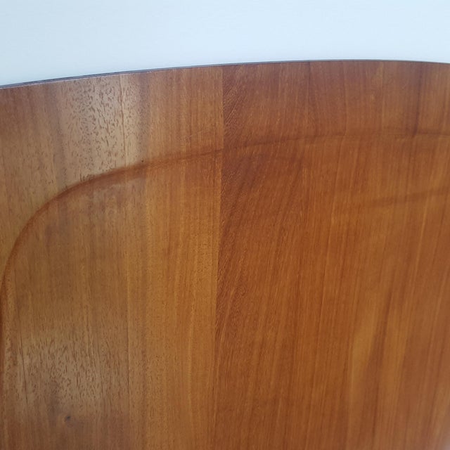 Wood 1960s Dansk Quistgaard Design Knife Edged Staved Teak Serving Tray Platter For Sale - Image 7 of 13