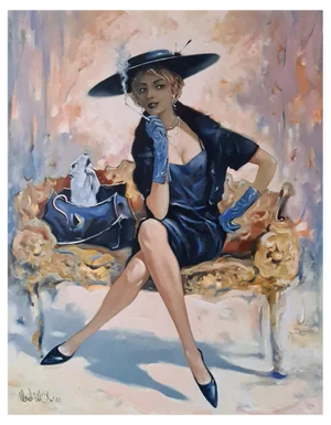 Vadim Kovalev, Madame, Oil on Canvas, 2021