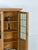 Mid-Century Modern Danish Oak Display Cabinet with Leaded Glass Doors, 1960s For Sale - Image 4 of 14