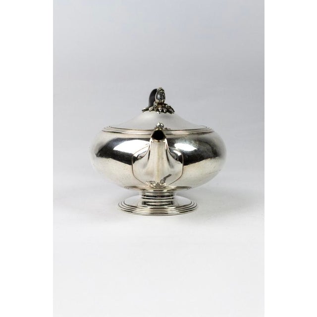 Silver-Plated Metal Teapot from Christofle, France, 1950s For Sale - Image 6 of 14
